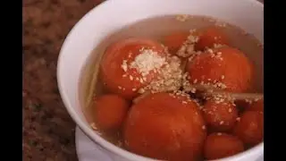 Vietnamese Orange Dumpling Sweet Soup (Chè trôi nước gấc) Recipe