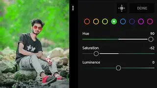 Lightroom Green Tone Photo Editing | Lightroom Background Blur Photo Editing