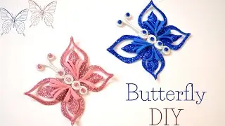 How to Make Cute Paper Butterflies at Home | Gliiter Foam Sheet Craft