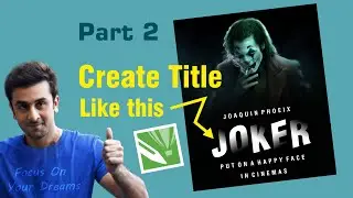 How to Make Effective Title for Poster #effectivetitlepart2 #posterdesign
