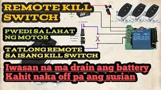 Remote kill switch | multiple remote | iwasan na ma drain ang battery | pwedi sa lahat ng motor.