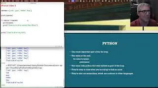 Python Video 3 - Looping in Lists