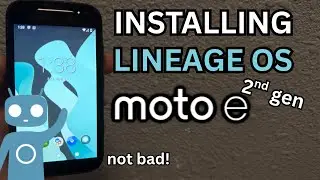 Installing Android 10 on the Moto E 2nd Gen (LineageOS)