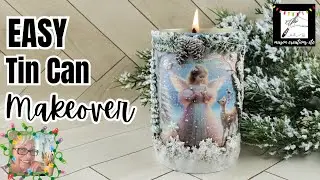 How to Turn Tin Cans Into Beautiful Christmas Decor - Easy DIY Holiday Craft