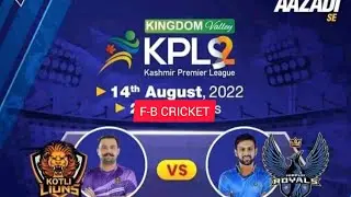 Match 02 | Highlights | Mirpur Royals vs Kotli Lions | KPL Season 2 | F-B Cricket