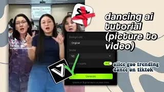 how to edit dancing ai tutorial (picture to video) alice guo trending tiktok