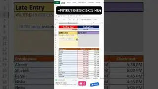 filter by formula #youtubeshorts #exceltech #smartexcel #superexcel