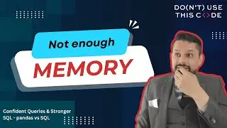 So much data, so little memory | pandas vs SQL Part 1