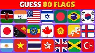 Guess All the 80 Flags of the World 🚩 |  Guess the Country Flag Quiz 2026