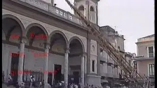 NOLA.ABBATTIMENTO GIGLI E BARCA