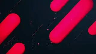 Rounded 3D Red Lines Gradient Background Looped Animation 4k