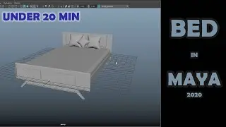 Maya 2020 tutorial : How to model a bed ( NEW )