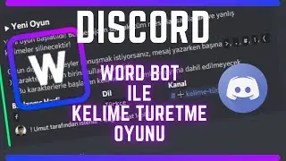WORD BOTU ile KELİME TÜRETME OYUNU !!!