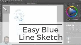 Blue Line Sketching