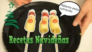 RECETAS NAVIDEÑAS || Muffins y pinchos de plátano