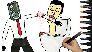 TITAN SPEAKERMAN VS SKIBIDI TOILET Learn How To Draw
