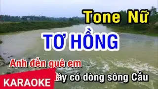 KARAOKE Tơ Hồng Tone Nữ | Nhan KTV