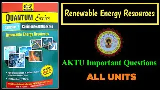Renewable energy resources(RER) | AKTU Important questions [All Units]