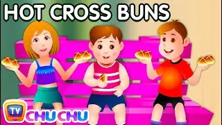 Hot Cross Buns Nursery Rhyme With Lyrics   Cartoon Animation Rhymes & Songs for Children