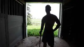 Cleaning out a barn because I love my Grandma