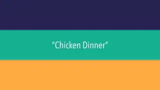 Chicken Dinner - Performed at Melodic Mondays 16-0118