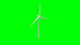 GREEN SCREEN WIND TURBINE