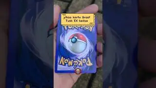 Dapat kartu Great Tusk EX lagii 😀 #pokemoncards #shinypokemon