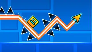 Geometry Dash, But Your Trail Is The Object