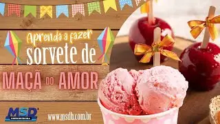 SORVETE DE MAÇÃ DO AMOR