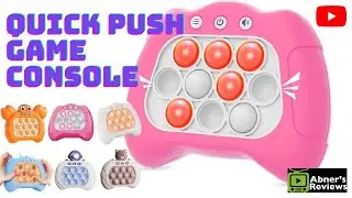 Quick Push Game Console Unboxing and Review by Abners Reviews [Educational Learning Toy for Kids]