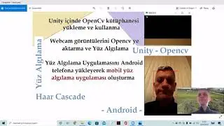 Unity ve Opencv ile cep telefonunda mobil yüz algılama uygulaması geliştirme