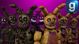 Gmod FNAF | Review | Brand New Stylised Springs Ragdoll Pack!