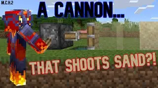How to make a SAND CANNON in Minecraft Bedrock!