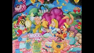 Alice in Wonderland from Ravensburger Puzzle #jigsawpuzzle #puzzle #timelapse #disney