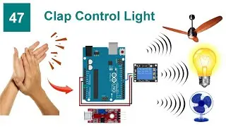 Clap Control Light With Code and Circuit || Proteus Simulation
