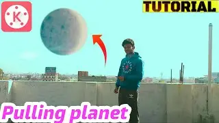 Pulling planet effect editing with KineMaster