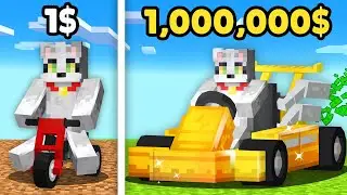 AUTO de 1$ vs AUTO de 1,000,000$ 💰😱 MINECRAFT