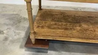 Large French Pine & Beech Pine Drapers Table