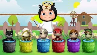 Learn Colors 2D with Batman Flash - Toy Superheroes For Kids - Bin Channel