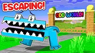 CYAN Escapes ODD WORLD in Minecraft!
