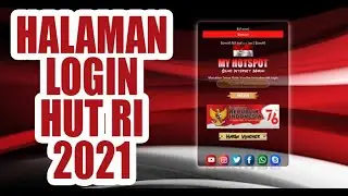 loginpage HUT RI 2021