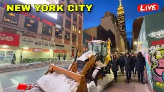 IRL FREEZING COLD 🥶 New York City Queens To Manhattan Thursday Evening (29th January 2026)