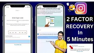 How to get 8 digit backup code for instagram 2024 | Recover two factor authentication instagram