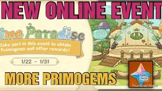 New slime paradise event in genshin impact. More primogems, mora and more coming on Jan 22nd