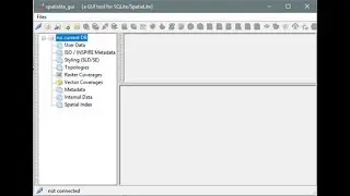Spatialite GUI - SQLite -  Download and Run Spatialite Graphical User Interface Software - Part I