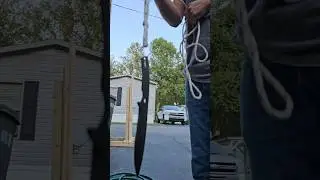 Rope Dart With A Knife #martialarts #ropedart #knife #weapons