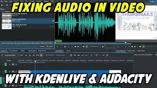Fixing Audio in video using Kdenlive & Audacity (free)