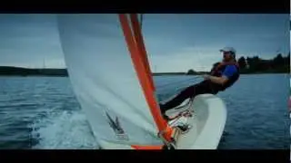 First time single-handed in my Beneteau Wizz - Dinghy sailing Krombachtalsperre