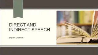 English Grammer  direct and indirect
