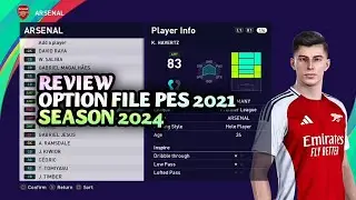 PES 2021 - REVIEW OPTION FILE PES 2021 SEASON 2024 PS4